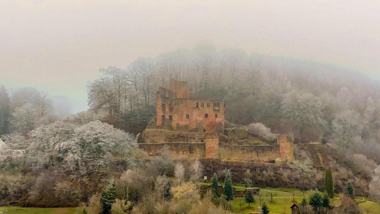 Burg Freienstein Blick 4 Sterne Mit Sauna Gammelsbach Exterior foto